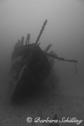 The Wreck of the Fearless in the Francis Drake Channel by Barbara Schilling 